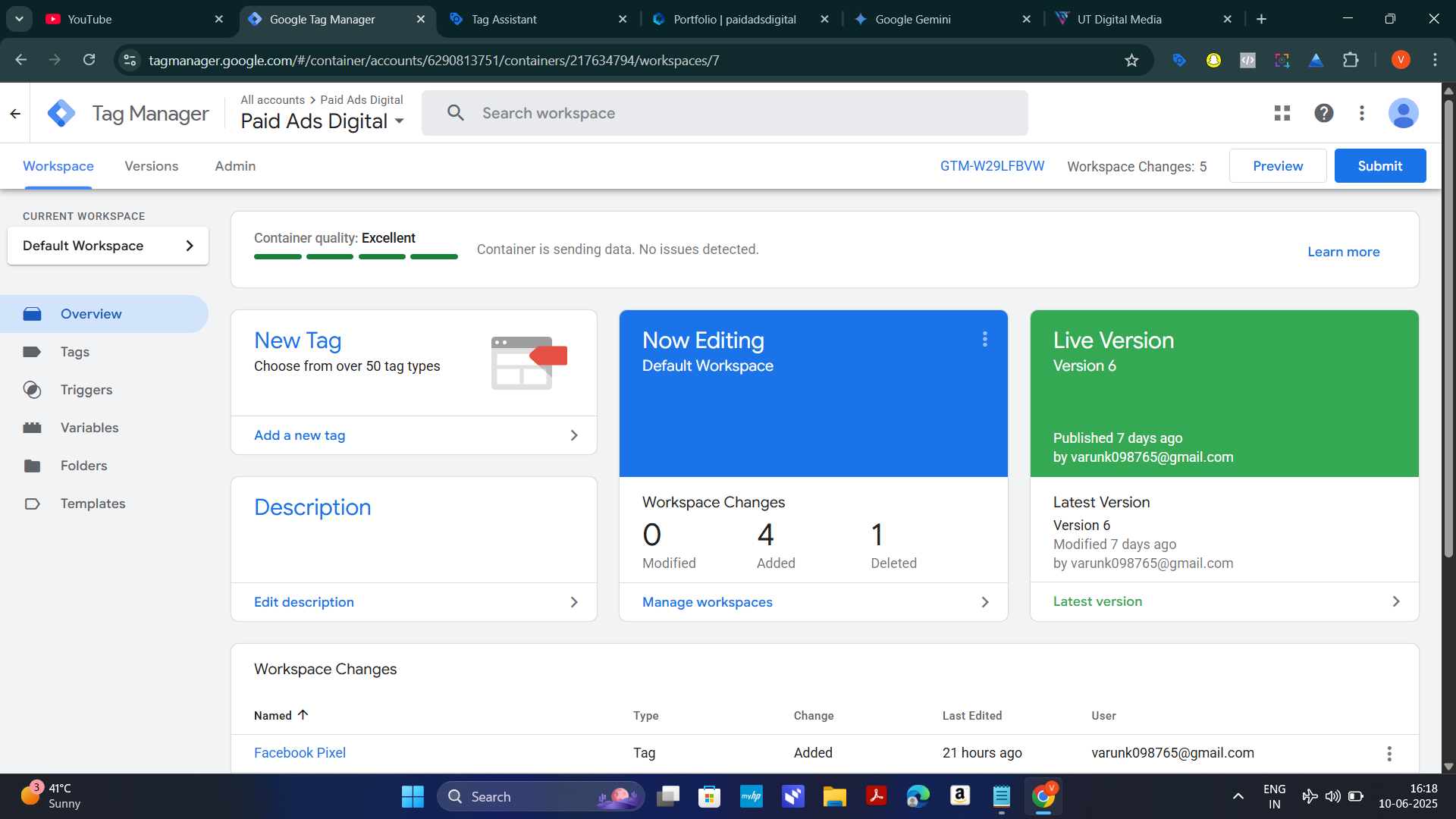 Google Tag Manager Setup Google Tag Manager, Facebook Pixel & Snap Pixel
